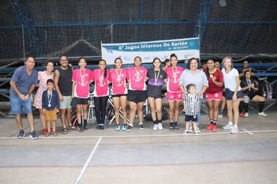 Premiação futsal feminino