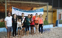 Premiação vôlei de areia feminino