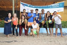 Premiação vôlei de areia masculino