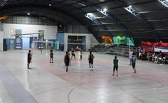 Partida vôlei de quadra