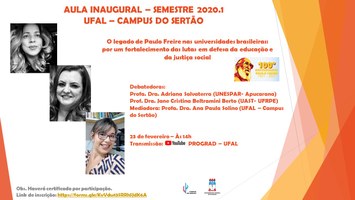 Aula Inaugural do Semestre Letivo 2020.1