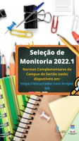 Processo seletivo de Monitoria (2022.1)