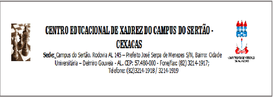 Projeto CEXACAS - Centro Educacional de Xadrez do Campus do Sertão